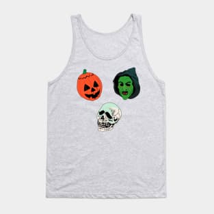 Silver Shamrock Mask Set Tank Top